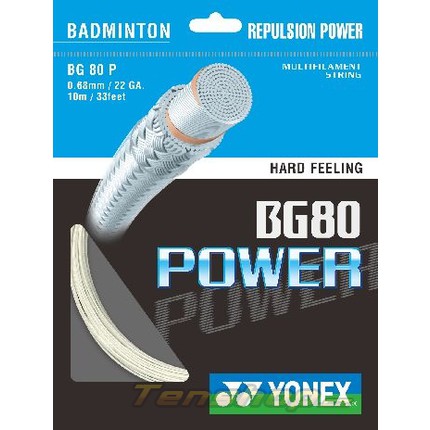 Badmintonový výplet Yonex BG 80 Power, 10m, white