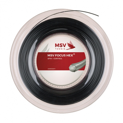 Tenisový výplet MSV Focus Hex 200m, black