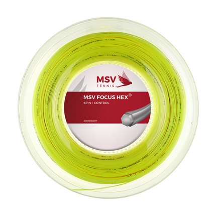 Tenisový výplet MSV Focus Hex 200m, neon yellow