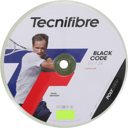 Tenisový výplet Tecnifibre Black Code 200m, lime