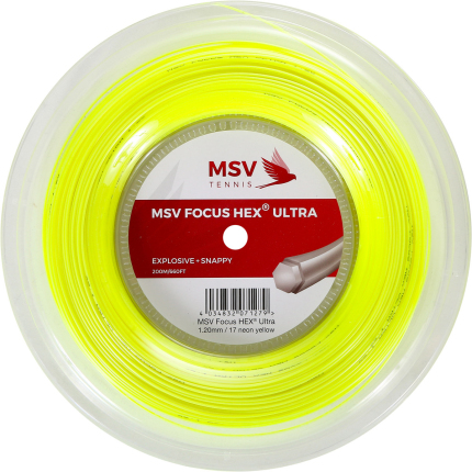 Tenisový výplet MSV Focus Hex Ultra 200m, neon yellow